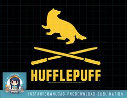 kids harry potter hufflepuff crossed wands logo png, sublimate, digital download