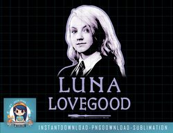 kids harry potter luna lovegood character portrait png, sublimate, digital download