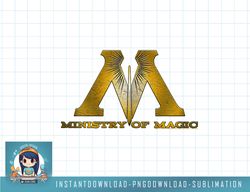 kids harry potter ministry of magic gold logo png, sublimate, digital download