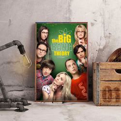 the big bang theory poster, the big bang theory wall art, movie poster, movie decoration, sitcom poster