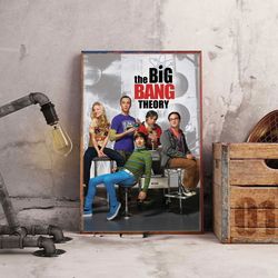 the big bang theory poster, the big bang theory wall art, movie poster, sitcom poster, movie decoration