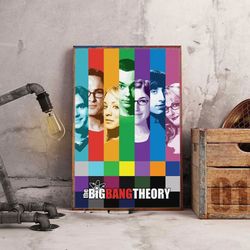 the big bang theory wall art, movie poster, movie decoration, sitcom poster, the big bang theory poster