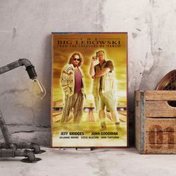the big lebowski poster, the big lebowski wall art, movie decoration, movie home decor, movie poster