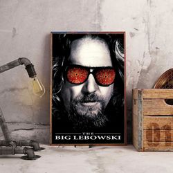 the big lebowski poster, the big lebowski wall art, movie poster, movie home decor, movie decoration