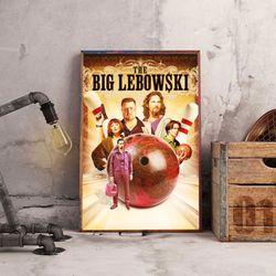 movie decoration, the big lebowski poster, the big lebowski wall art, movie poster, movie home decor