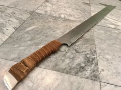 32 inch thamserku machete | hand forged hunting machete | balanced oil tempered | handmade in nepal | 5160 carbon steel