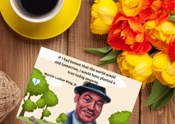 digital greeting card with the leader martin luther king jr.