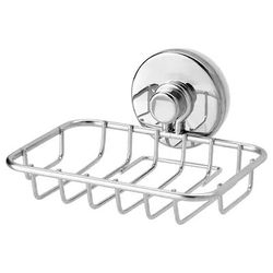 krokfjorden soap dish with suction cup, zinc plated
