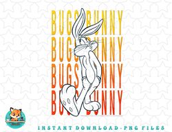 kids looney tunes bugs bunny text stack portrait png, sublimation, digital download