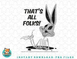 kids looney tunes bugs bunny thats all folks png, sublimation, digital download