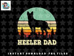 australian cattle dog red blue pet heeler dad cute mens gift png, sublimation, digital download