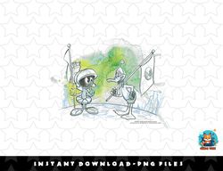 kids looney tunes marvin the martian and daffy duck watercolor png, sublimation, digital download