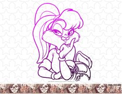 kids looney tunes lola bunny gradient outline png, sublimation, digital download