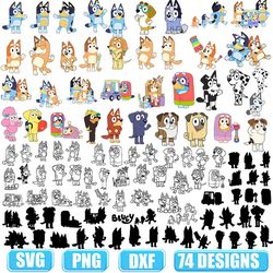 bluey svg,bluey grannies svg,bluey and bingo svg,bluey cricut design,bluey svg black and white