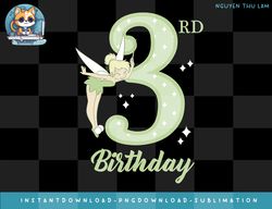 disney peter pan 3rd birthday tinkerbell portrait png, digital prints