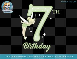 disney peter pan 7th birthday tinkerbell portrait png, digital prints