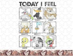 kids looney tunes today i feel group box up png, sublimation, digital download
