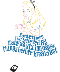 disney alice in wonderland as many as six impossible things  png, sublimation, digital download