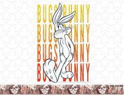 looney tunes bugs bunny text stack portrait png, sublimation, digital download