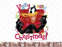 looney tunes christmas daffy duck very merry christmas png, sublimation, digital download