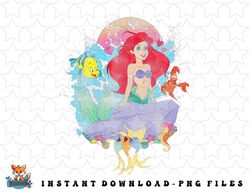 disney the little mermaid ariel splash png, sublimation, digital download