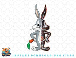 looney tunes bugs bunny half skeleton png, sublimation, digital download