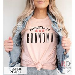 promoted to grandma shirt, pregnancy announcement, gift for grandma, new grandma shirt, grandma to be, reveal to grandma