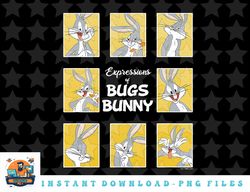 looney tunes bugs bunny many expressions box up png, sublimation, digital download