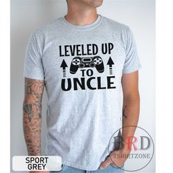 uncle shirt, shirt for uncle, pregnancy announcement, uncle to be shirt, new uncle shirt, gamer uncle shirt, leveled up