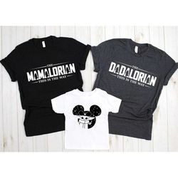Star Wars Family Shirt, The Mamalorian, The Dadalorian and Baby Yoda Family Shirt, Matching Shirt, Customize Shirt, Baby