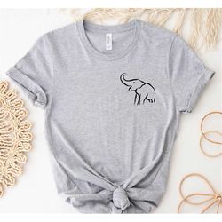 elephant shirt, elephant lover, elephant tee, elephant kids shirt, animal lover shirt, christmas cute elephant shirt, el
