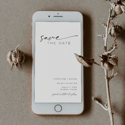 electronic save the date template, modern save the date text invitation, text message save the date evite, mobile phone