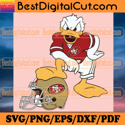 san francisco 49ers donald duck svg, sport svg, sa