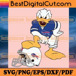 buffalo bills donald duck svg, sport svg, buffalo