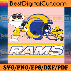 los angeles rams snoopy svg, sport svg, los angele