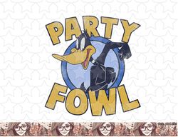 looney tunes daffy duck party fowl retro png, sublimation, digital download
