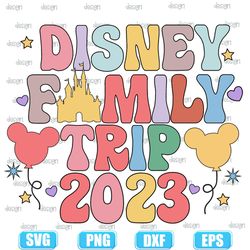 disney family trip 2023 svg