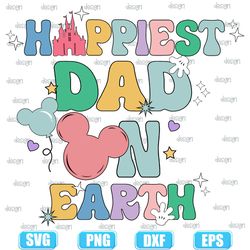 happiest dad on earth svg