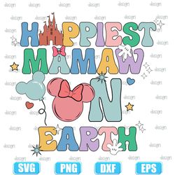 happiest mamaw on earth svg