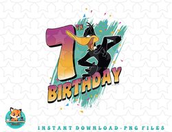 looney tunes daffy duck 7th birthday png, sublimation, digital download