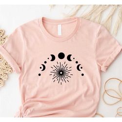 moon phases shirt, moon shirt, moon phases tshirt, moon tee, moon phases tee, mystic moon shirt, astrology lover t- shir