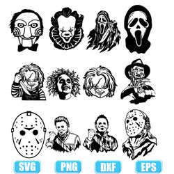 horror movie characters svg