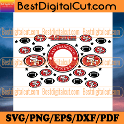 san francisco starbucks wrap 49ers svg, sport svg,