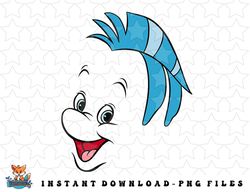 disney the little mermaid flounder big face png, sublimation, digital download