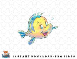 disney the little mermaid flounder bubbles png, sublimation, digital download