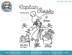 disney peter pan captain hook and mr. smee outline sketch png, digital prints