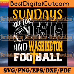 sundays are for jesus and washington football svg,