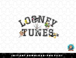 looney tunes group shot centered text outline png, sublimation, digital download