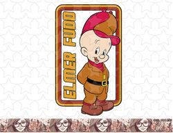 looney tunes elmer fudd framed simple portrait png, sublimation, digital download