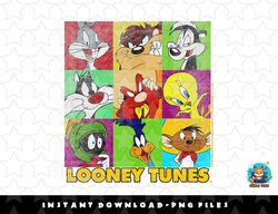 looney tunes group shot colored box up portraits png, sublimation, digital download